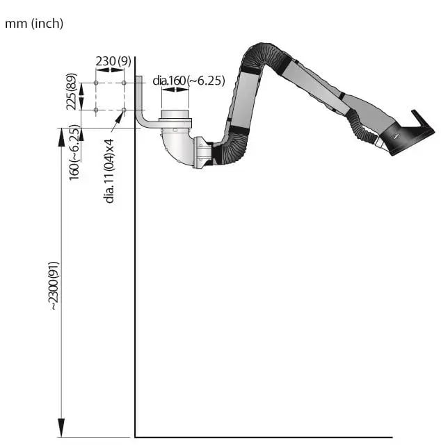 Dimension Extraction arm NEX MD_573